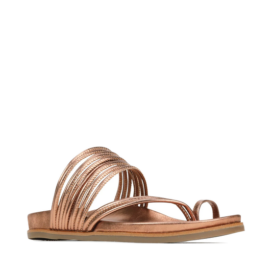 Toe view of EOS Carmella Toe Loop Sandal for women.