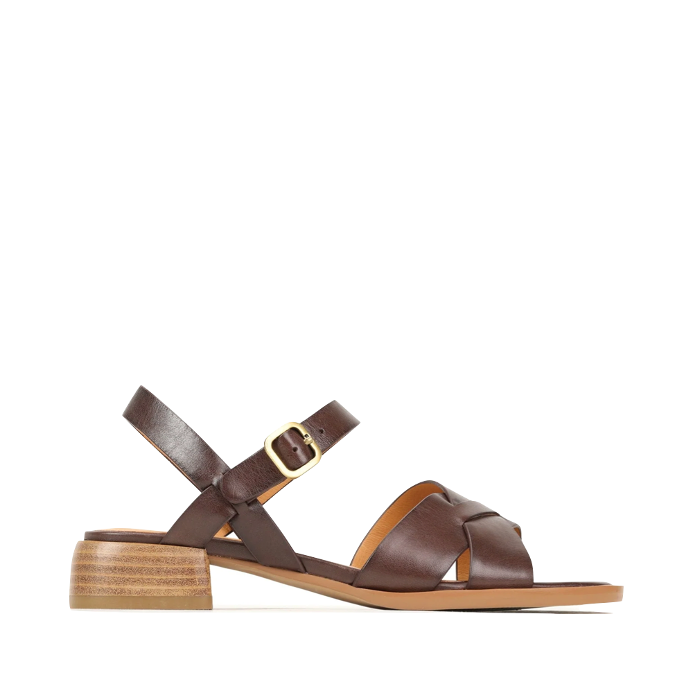 Side (right) view of EOS Tega Heeled Sandal for women.