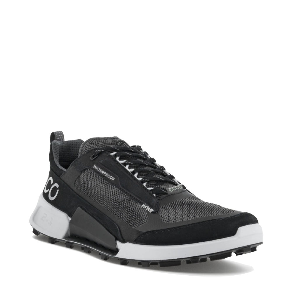 Mudguard and Toe view of Ecco Biom 2.1 X MTN Waterproof Sneaker for men.