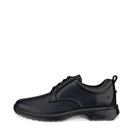 Side (left) view of Ecco Fusion Oiled Nubuck Tie for men.