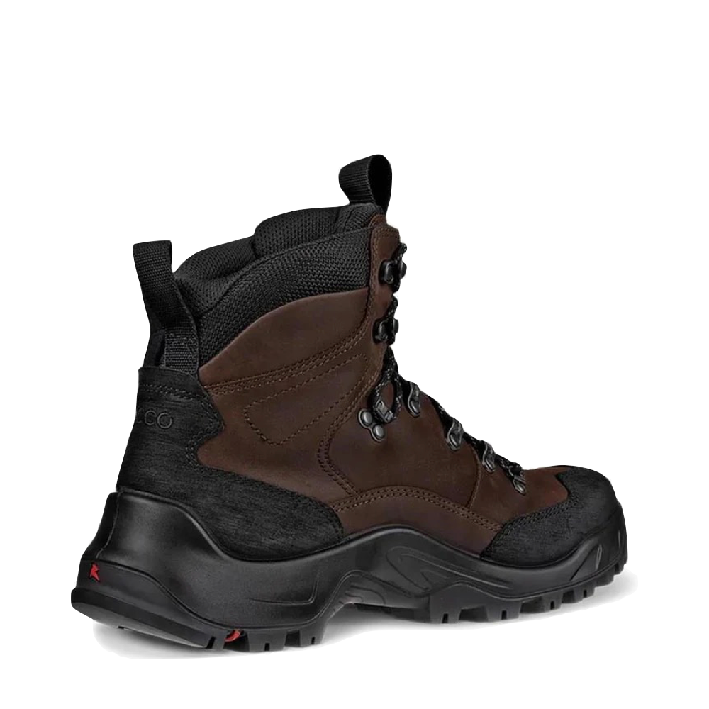 Heel view of Ecco Offroad Waterproof Boot for men.