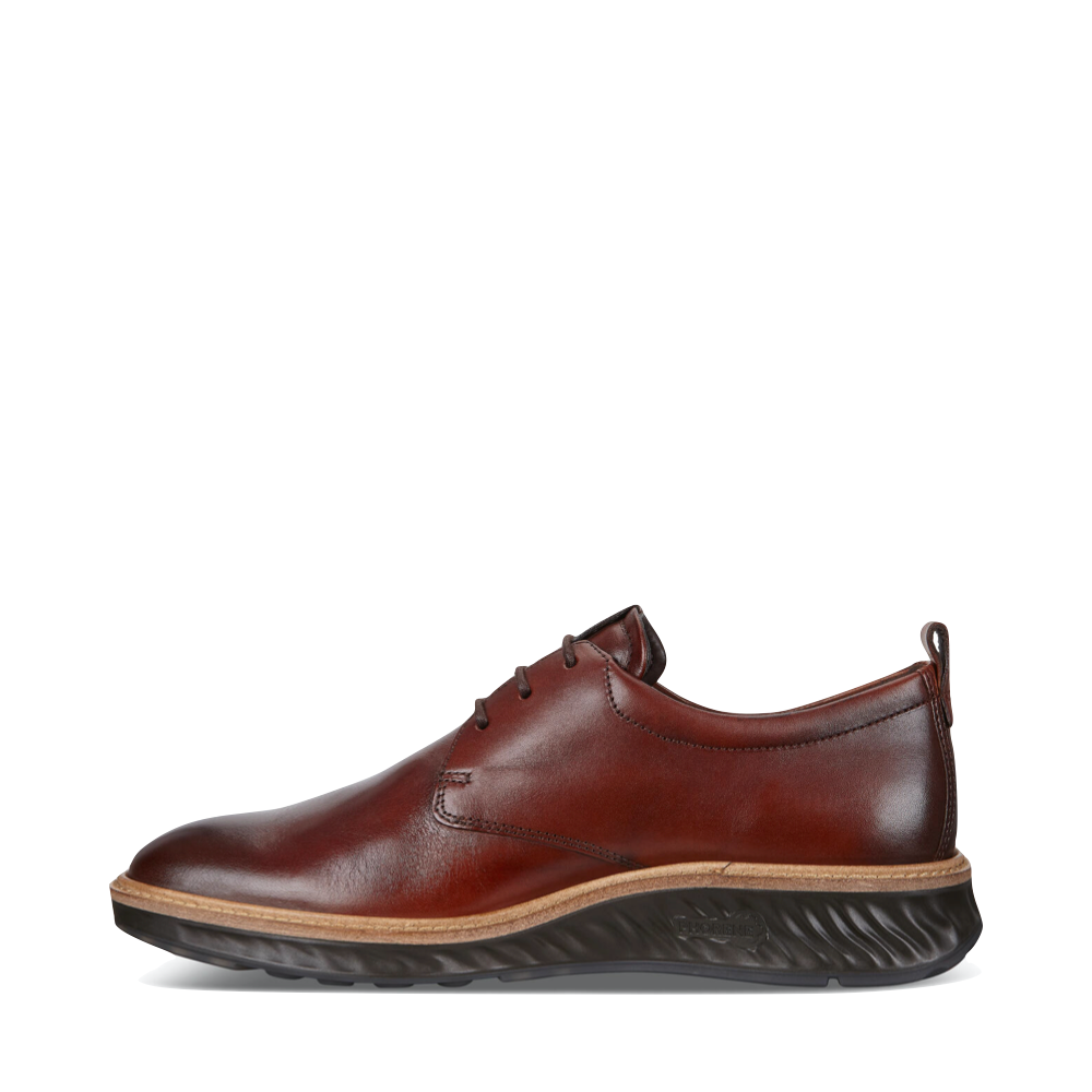 Side (left) view of Ecco ST.1 Hybrid Plain Toe Shoe for men.