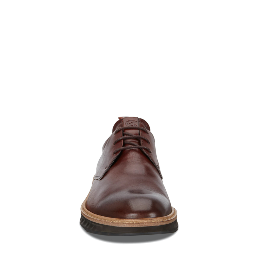 Ecco Men's ST. 1 Hybrid Plain Toe Shoe in Cognac
