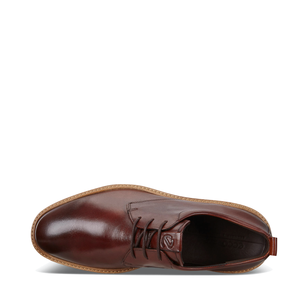 Top-down view of Ecco ST.1 Hybrid Plain Toe Shoe for men.