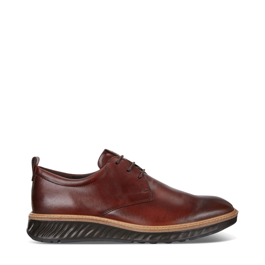 Side (right) view of Ecco ST.1 Hybrid Plain Toe Shoe for men.