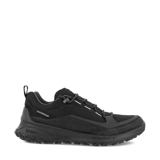 Side (right) view of Ecco ULT-TRN Low Waterproof Lace Shoe for men.