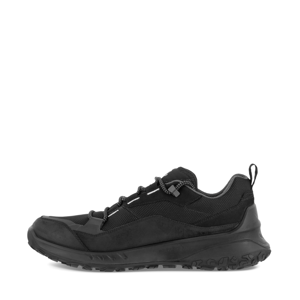 Side (left) view of Ecco ULT-TRN Low Waterproof Lace Shoe for men.