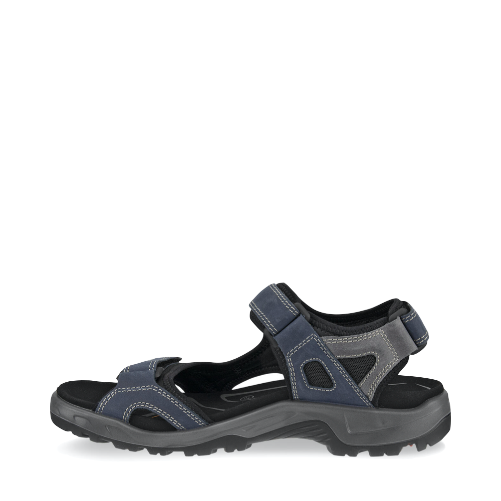 Side (left) view of Ecco Yucatan Sandals for men.