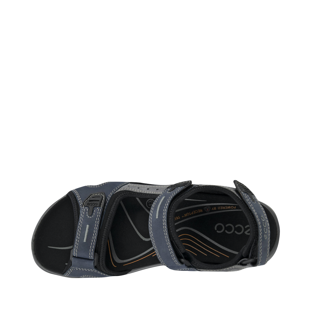 Top-down view of Ecco Yucatan Sandals for men.