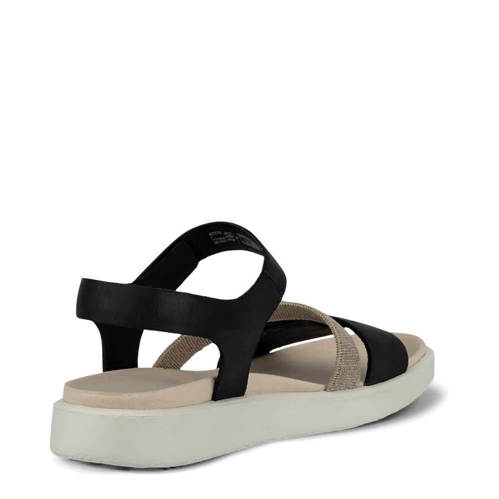Heel view of Ecco Flowt 2 Band Sandal for women.