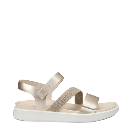 Side (right) view of Ecco Flowt Sandal for women.