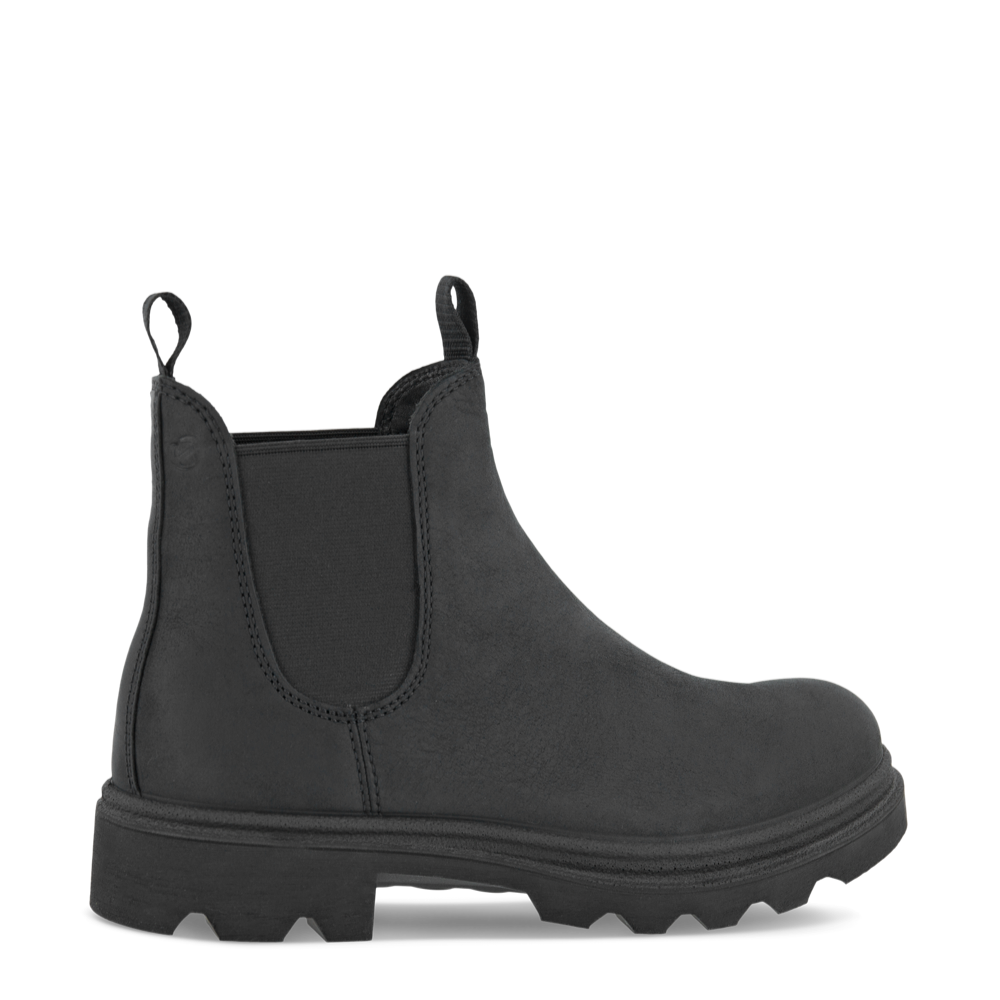 Ecco Women's Grainer Leather Pull On Chelsea Boot (Black)
