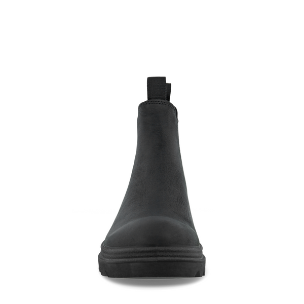 Ecco Women's Grainer Leather Pull On Chelsea Boot (Black)