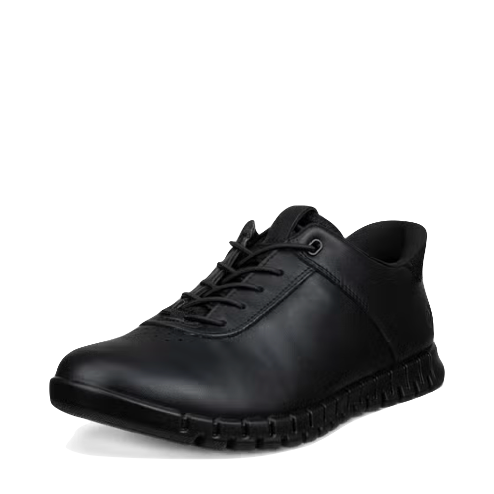 Mudguard and Toe view of Ecco Gruuv Lite Leather Lace Sneaker for women.