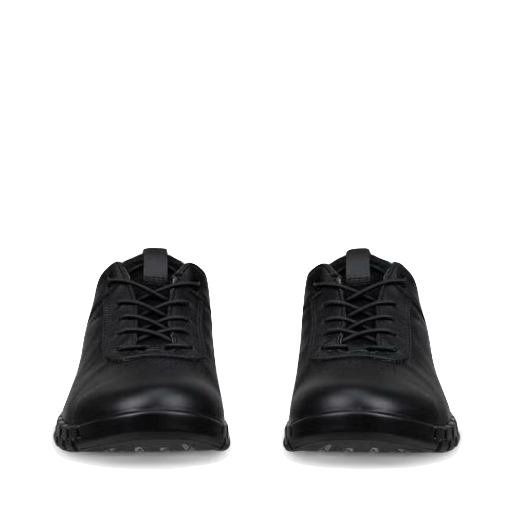 Front view of Ecco Gruuv Lite Leather Lace Sneaker for women.
