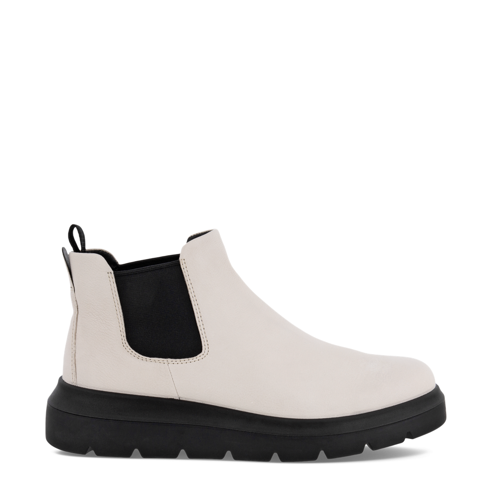Ecco Women's Nouvelle Leather Pull On Chelsea in Limestone