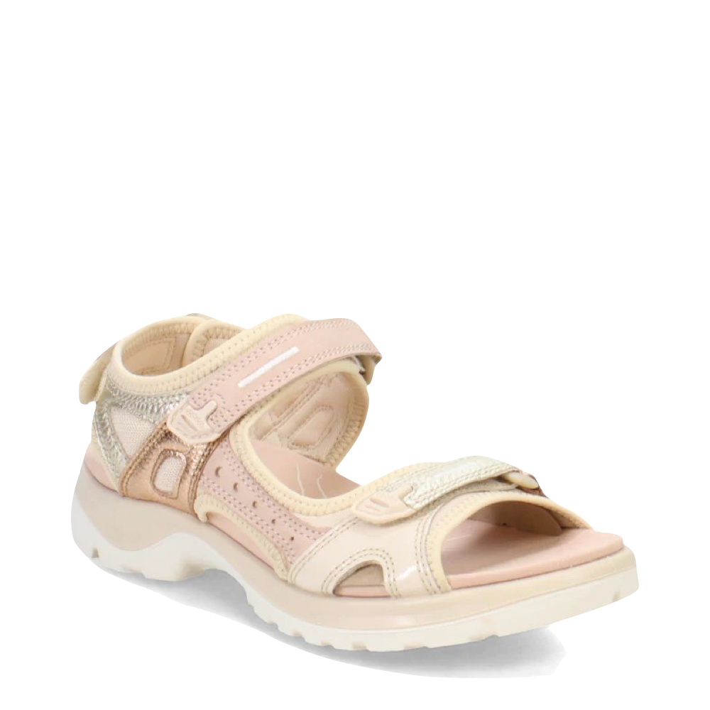 Mudguard and Toe view of Ecco Off Road Yucatan Anniversary Edition sandal for women.