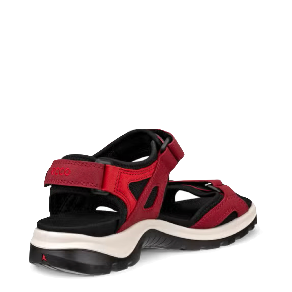 Heel view of Ecco Off Road Yucatan Sandal for women.