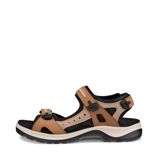 Side (left) view of Ecco Off Road Yucatan Sandal for women.
