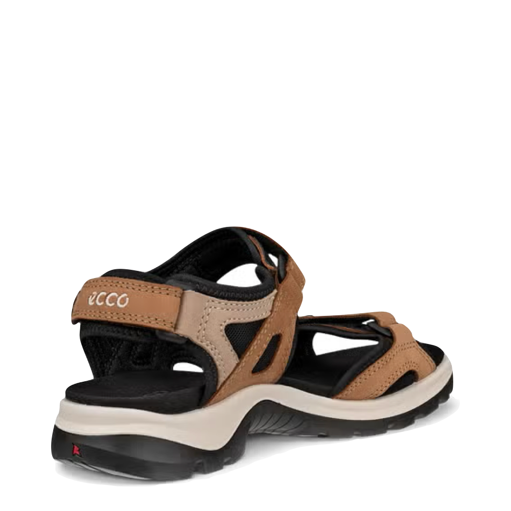 Heel view of Ecco Off Road Yucatan Sandal for women.