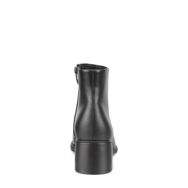 Ecco Women's Sculpted LX 35 Leather Side Zip Ankle Boot in Black