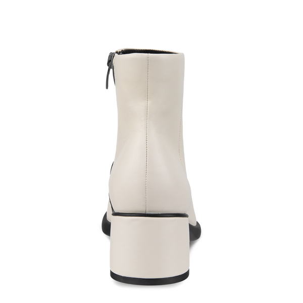 Ecco Women's Sculpted LX 35 Leather Side Zip Ankle Boot (Limestone)