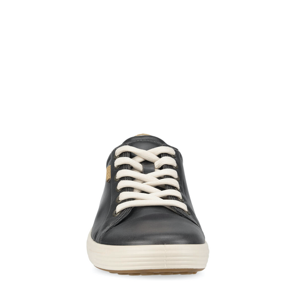 Ecco Women's Soft 7 Leather Lace Sneaker (Magnet Grey)
