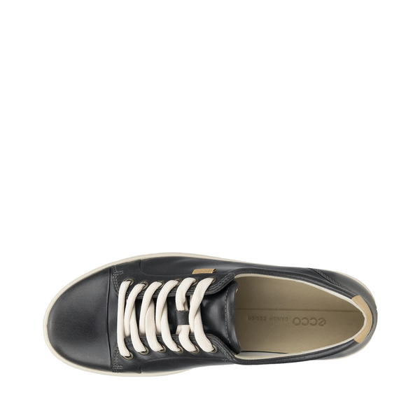 Ecco Women's Soft 7 Leather Lace Sneaker (Magnet Grey)