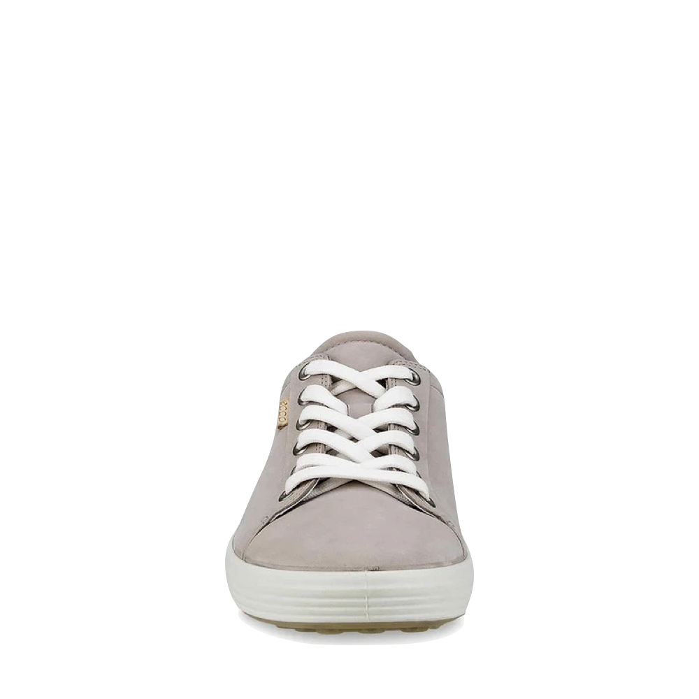 Front view of Ecco Soft 7 Suede Lace Sneaker for women.