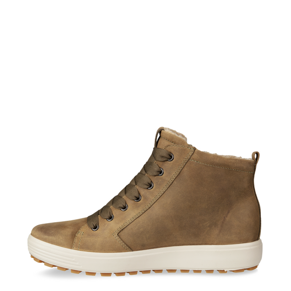 Ecco Women's Soft 7 Tred GTX Hi Leather Sneaker Boot in Sage