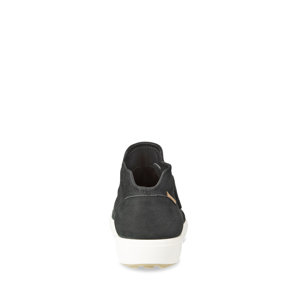 Back view of Ecco Soft 7 Zip Bootie Sneaker for women.