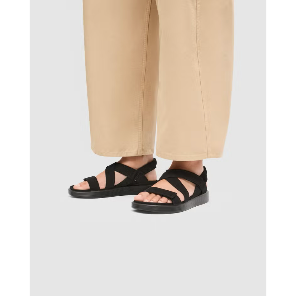 Model view of Ecco Soft Sandal for women.