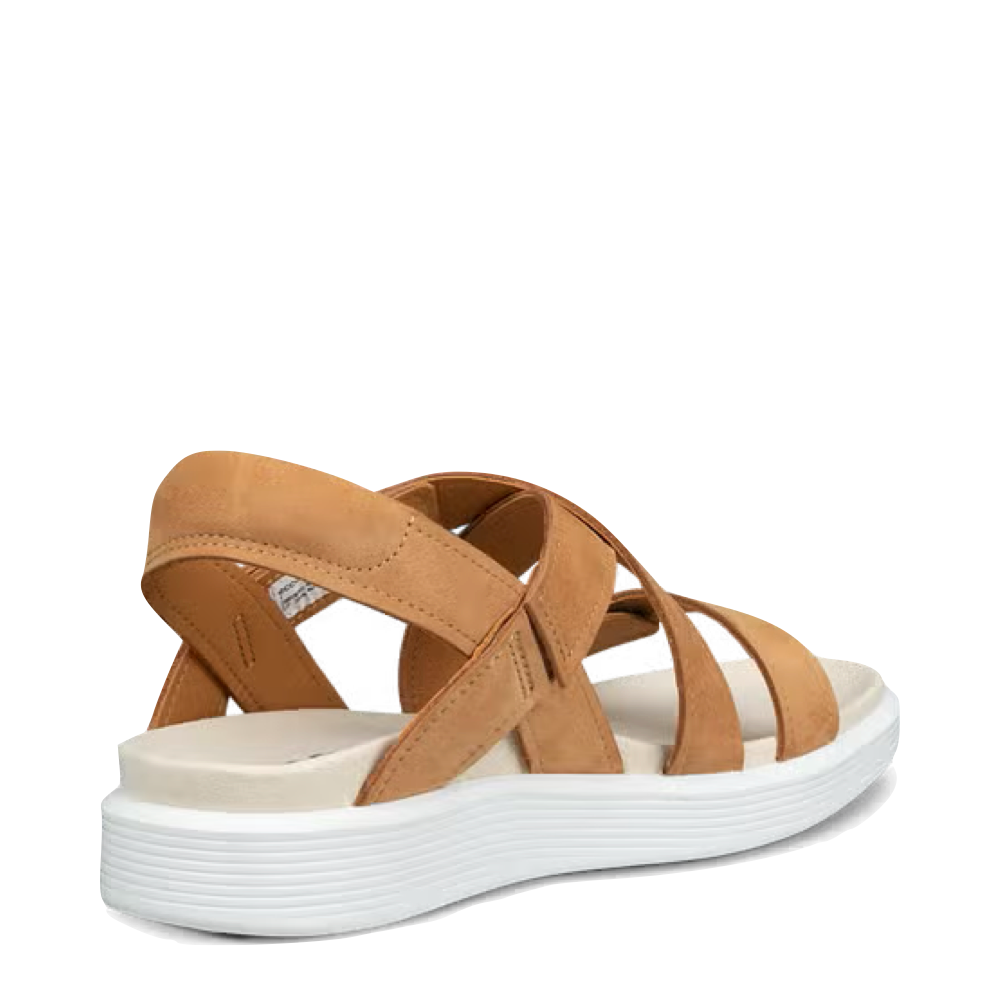 Heel view of Ecco Soft Sandal for women.