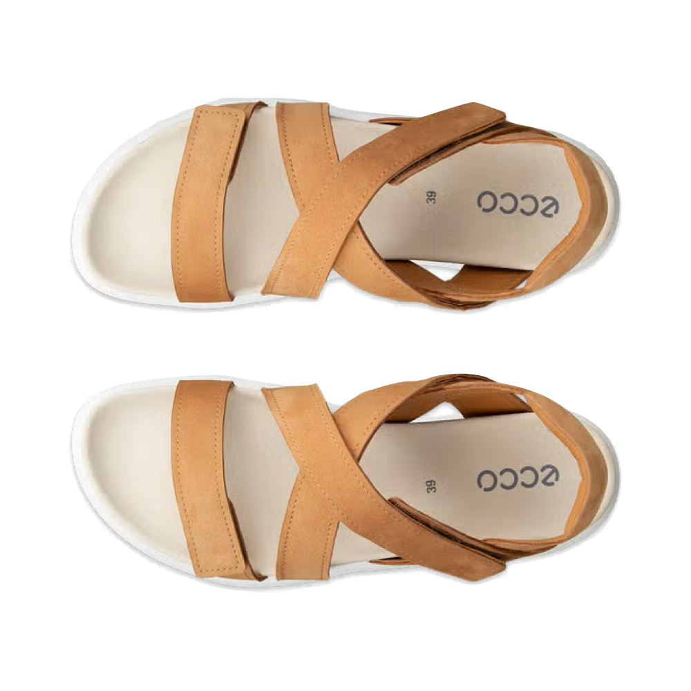 Top-down view of Ecco Soft Sandal for women.