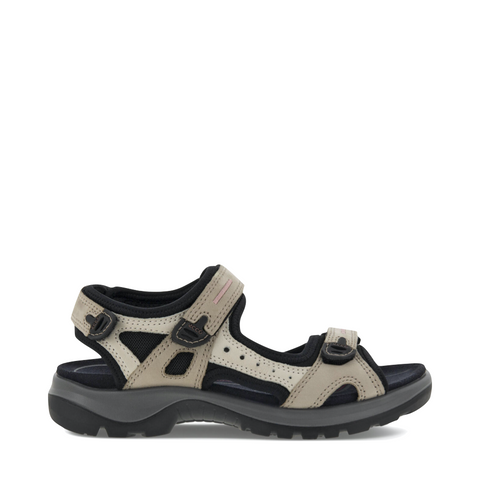 Ecco Women's Yucatan Sandal in Atmosphere/Ice with Black