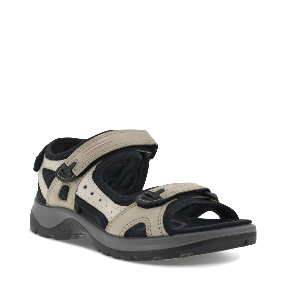 Ecco Women's Yucatan Sandal in Atmosphere/Ice with Black