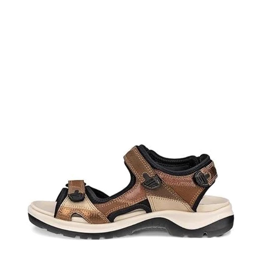 Side (left) view of Ecco Yucatan Sandal for women.