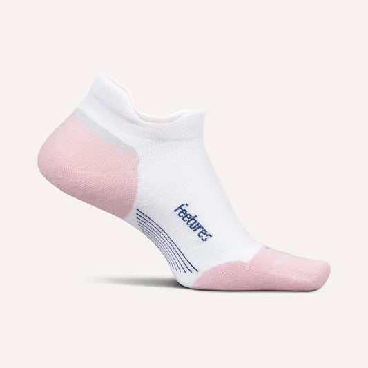 Feetures Elite Max Cushion Tab Sock in White Rose
