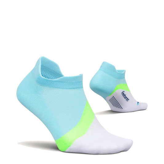 Side (right) view of Feetures Elite Light Cushion Tab Sock.