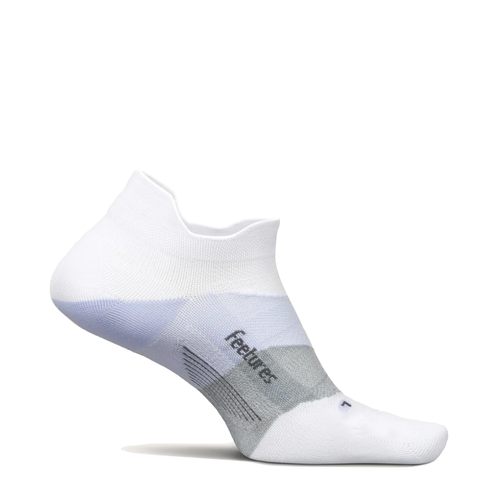 Side (right) view of Feetures Elite Ultra Light Tab Sock.