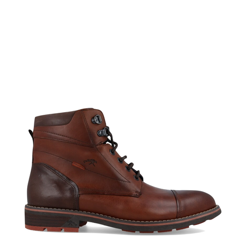 Fluchos Men's Terry Leather Lace Boot in Habana Brown