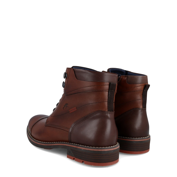 Fluchos Men's Terry Leather Lace Boot in Habana Brown