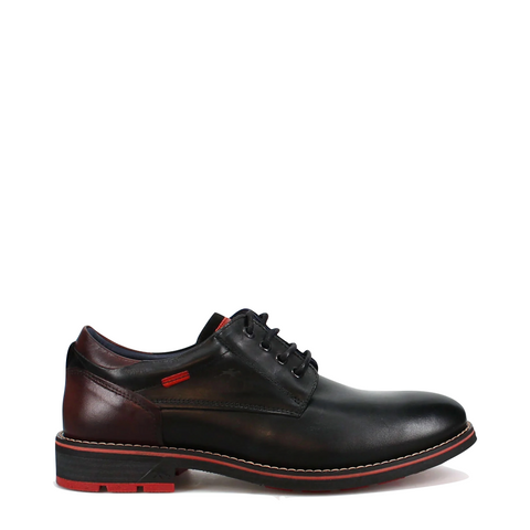Fluchos Men's Terry Leather Oxford in Black