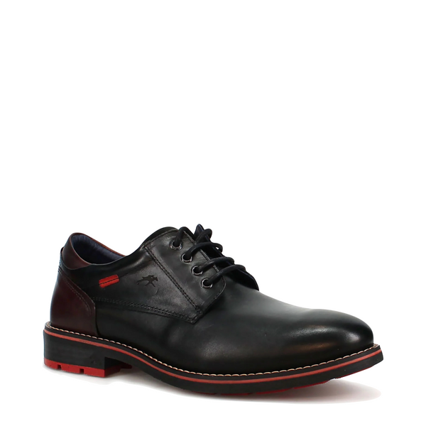Fluchos Men's Terry Leather Oxford in Black