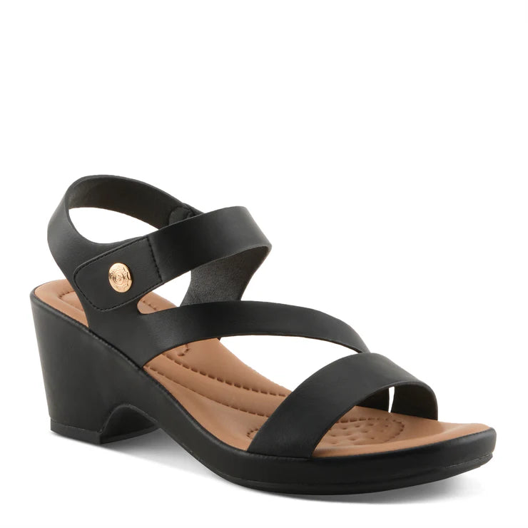 Spring Step Women's Guillen Heeled Sandal in Black