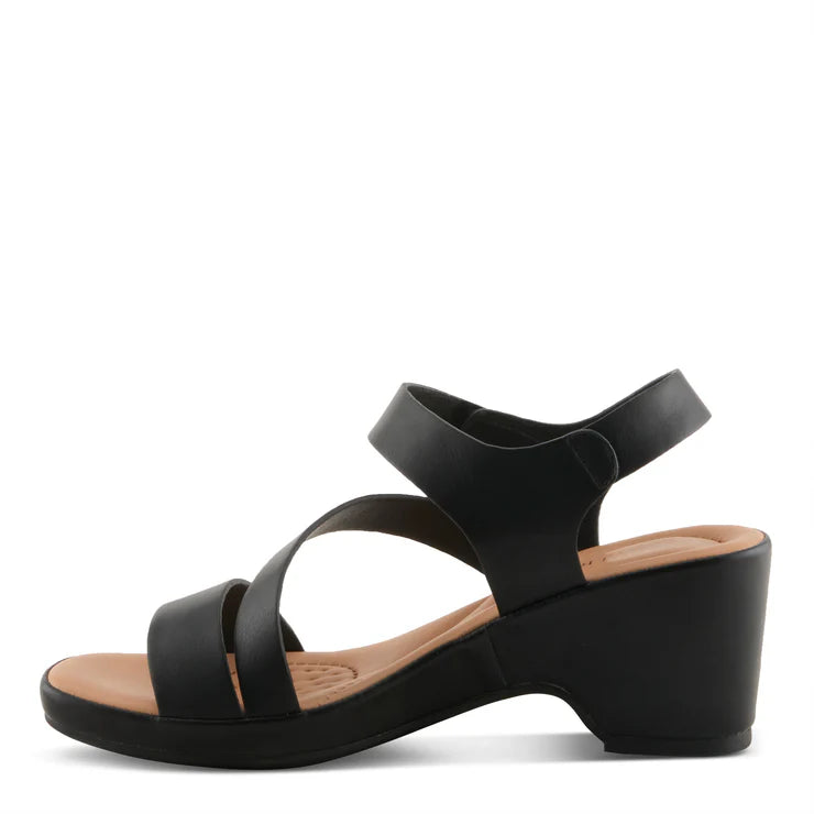 Spring Step Women's Guillen Heeled Sandal in Black
