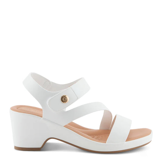 Spring Step Women's Guillen Heeled Sandal in White
