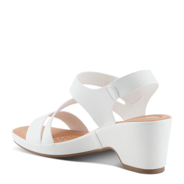 Spring Step Women's Guillen Heeled Sandal (White)