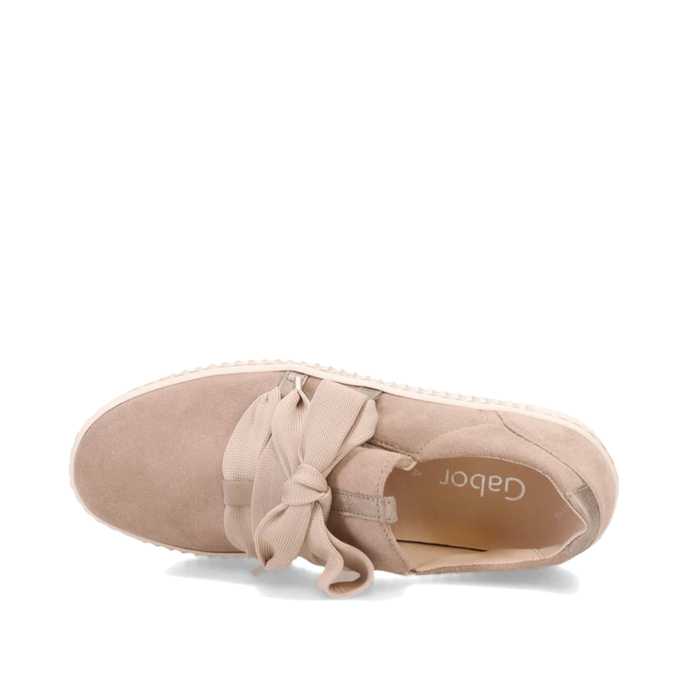 Top-down view of Gabor Bow Sneaker for women.