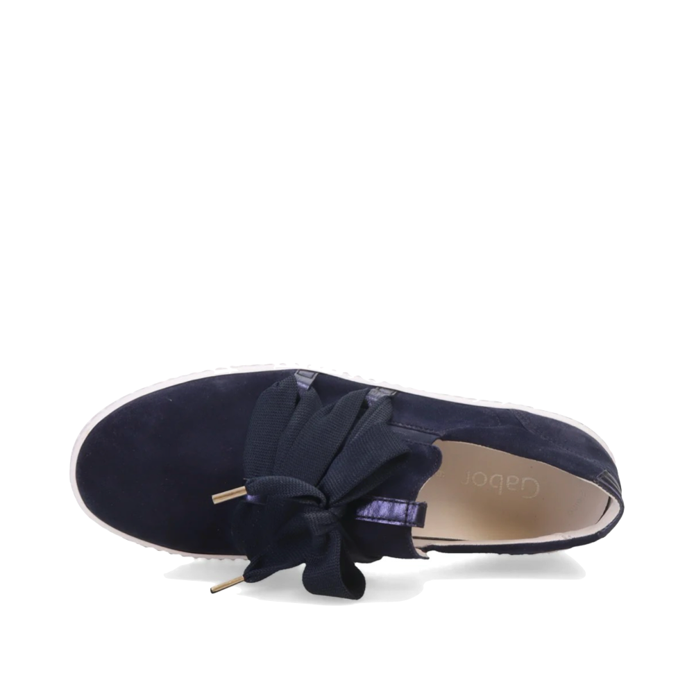 Top-down view of Gabor Bow Sneaker for women.